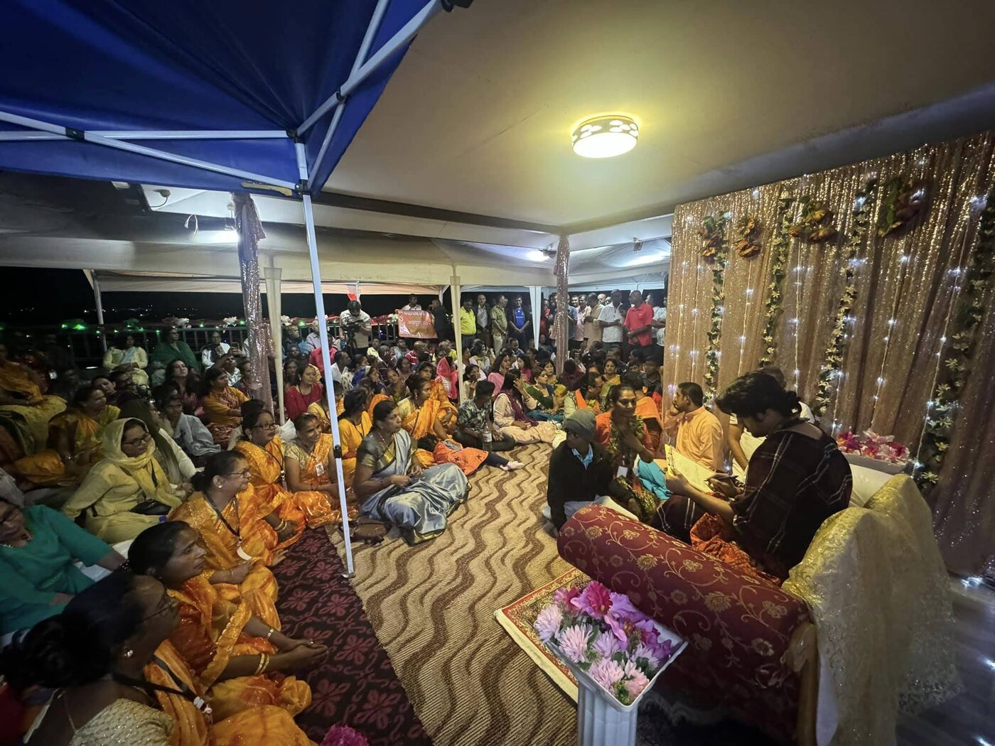 Satsang under the tent